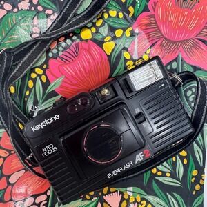 Keystone Everflash AF2 35mm Film Camera Auto Focus Keytar 38mm Lens Vintage